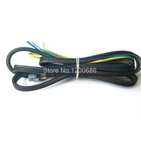1m 18awg 5557 5557 06r 4 2 mini fit jr receptacle housing 2x3pin 39012060 6 pin with black braided cable sleeving over
