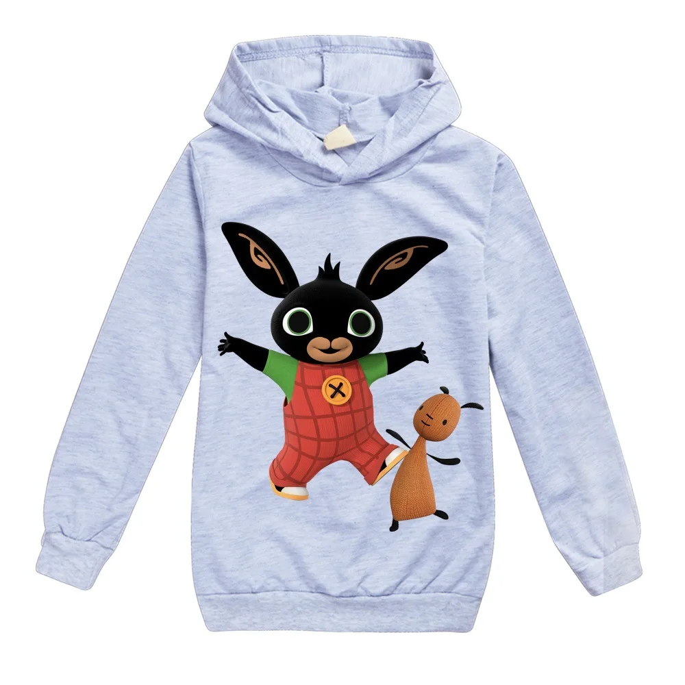 Г. Детская футболка толстовки с капюшоном Bing Bunny футболки с длинными рукавами для мальчиков и девочек, Bing Rabbit, пальто детский топ, футболка Enfan