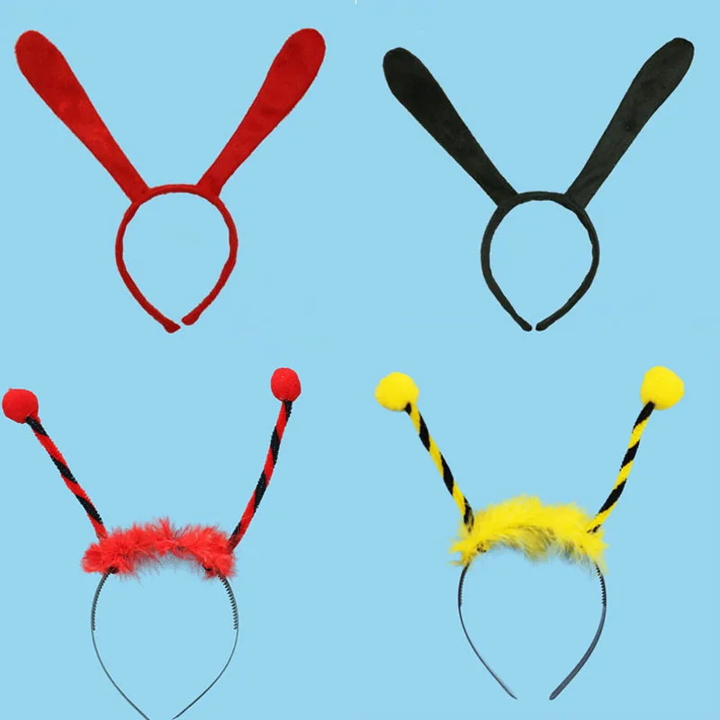 Детская повязка на голову с пчелами муравей и божьей коровкой вечерние повязки