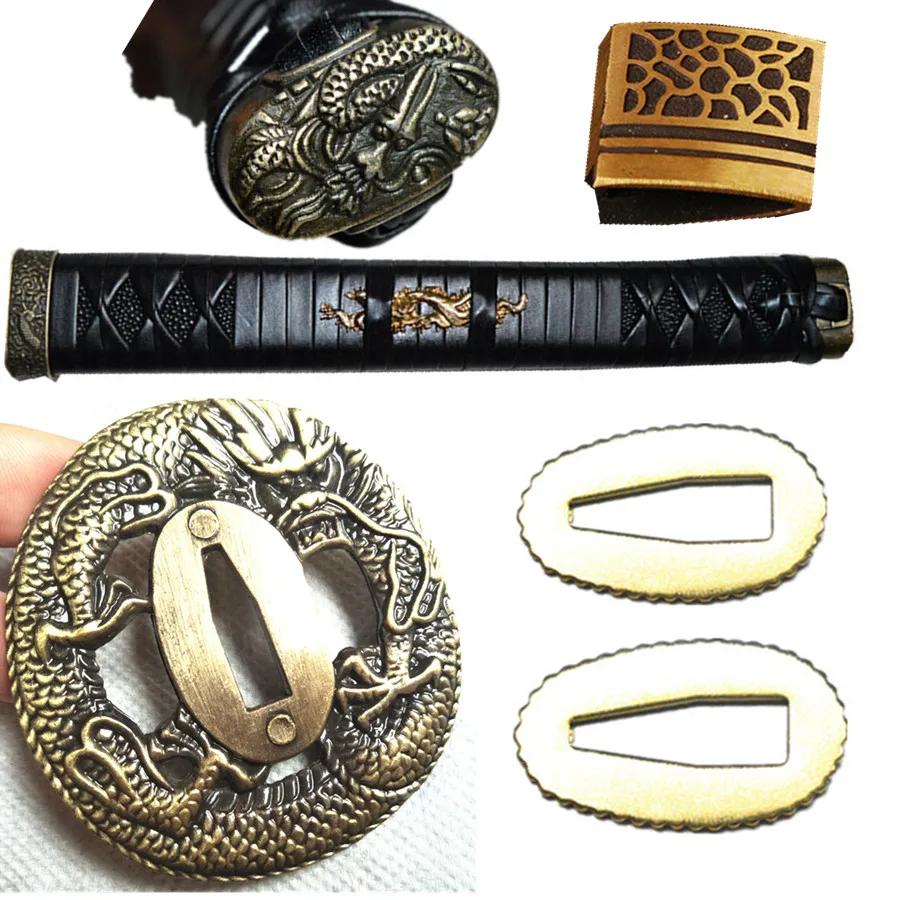 Изысканный набор меча/сплав Tsuka для японского меча Katana Rayskin и высококачественный
