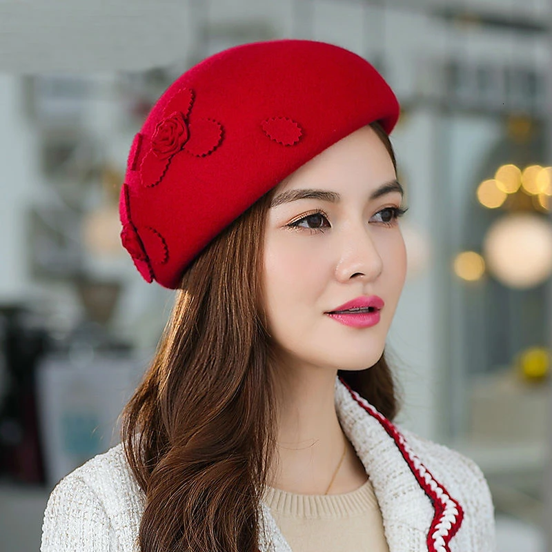 100% австралийские шерстяные шапки для женщин зимняя официальная одежда головной