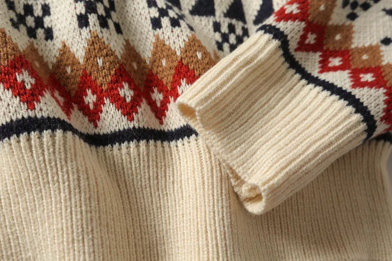 Винтажный Красный Уродливый Рождественский свитер для женщин зимний английский