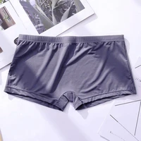 mens boxer shorts seamless underwear mens boxers sexy transparent ultra thin ice silk quick drying male panties men shorts