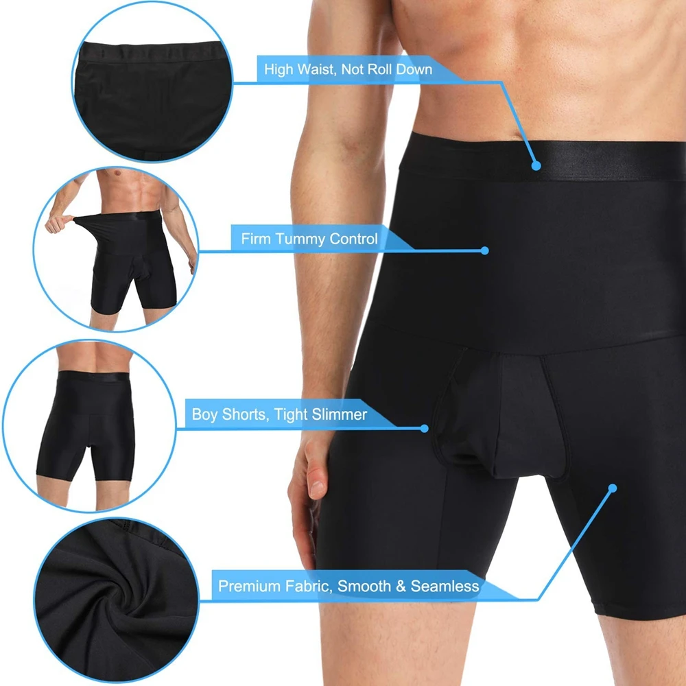 Мужские шорты Abdo для коррекции фигуры с высокой талией трусы-боксеры хорошее