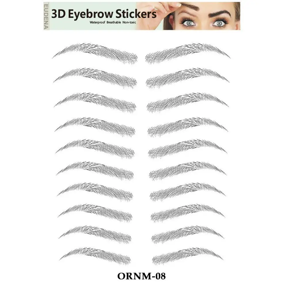 3D тату для бровей как на волосах микроблейдинг водной основе накладные макияж