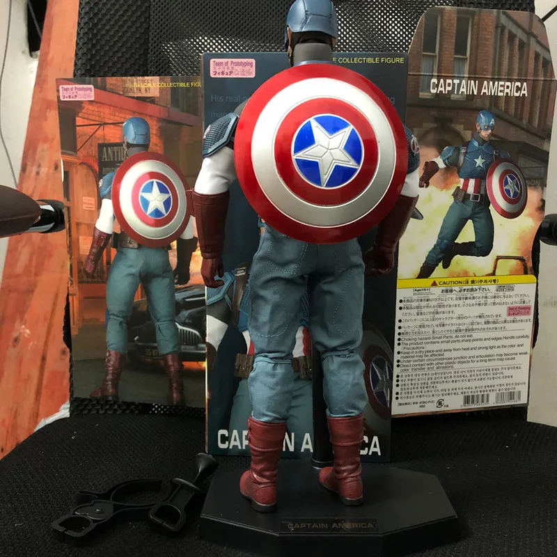 30cm New Style Movable Figure Captain America 1/6 Action Team of Prototyping American Figures Model Toy | Игрушки и хобби