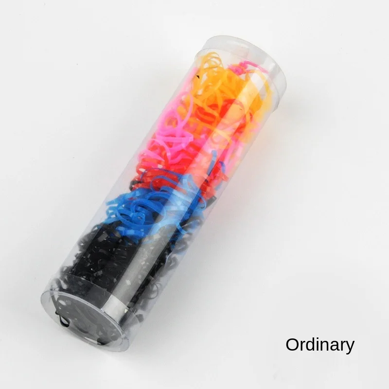 

Pack Of 46pcs Children's Candy Color Small High Elastic Rubber Band Barrel Korean Hair Circle Ladies Hair Accessories G024