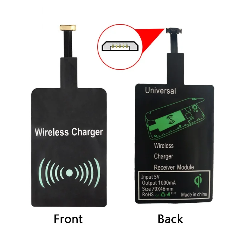 Новый беспроводной приемник QI для зарядки универсальный мобильный JR