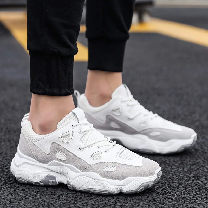 Мужские кроссовки BomKinta брендовые Дизайнерские на толстой подошве со шнуровкой и