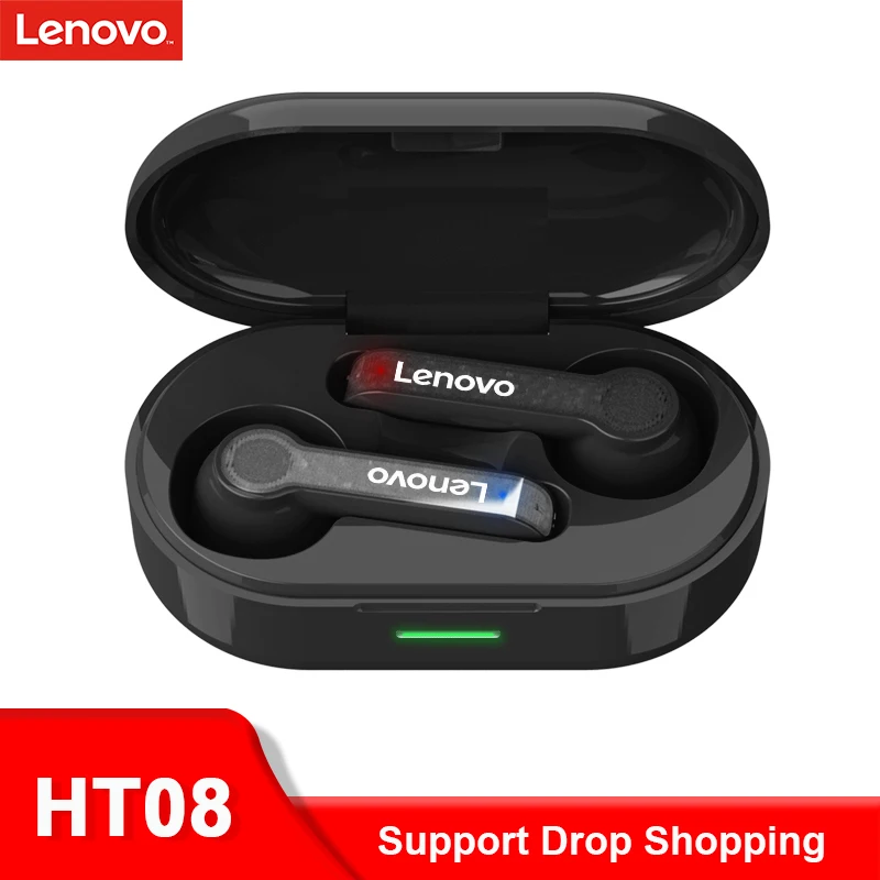 Новые наушники Lenovo HT08 TWS оригинальные официальные беспроводные Bluetooth Спортивная