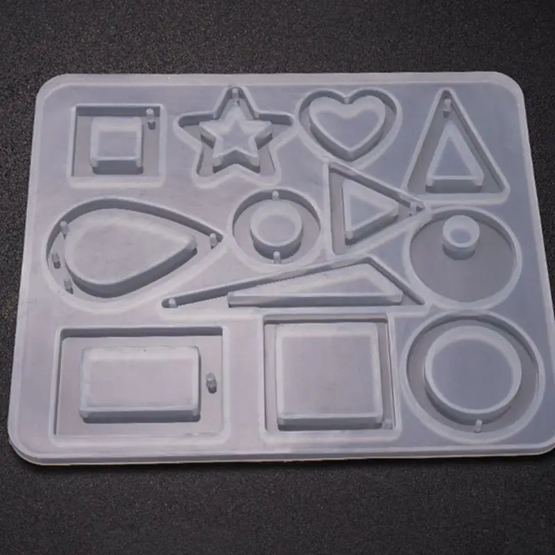 

5 Pcs/set Irregular Earring Pendant Jewelry Making Accessories Silicone Mold Set DIY Crystal Epoxy Molds