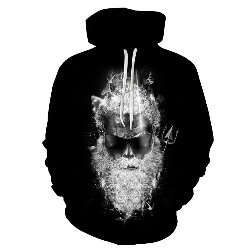 2019 новый осенний мужской пуловер 3D devil man толстовка с капюшоном принт цифровой