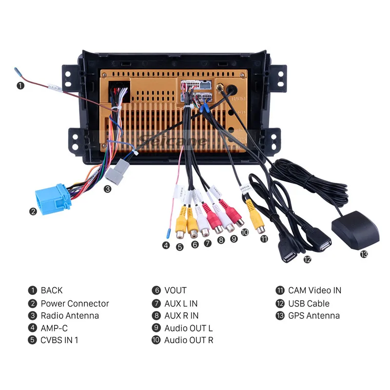 Seicane Android 10.0 API 29 Car Radio 2GB+32GB HD 9 inch GPS Navi For 2008-2014 OPEL Agila 2008-2012 SUZUKI Splash Ritz | Автомобили и