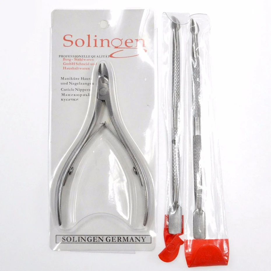 Инструмент для удаления кутикулы из нержавеющей стали 3 шт./компл.|spoon cuticle pusher|cuticle