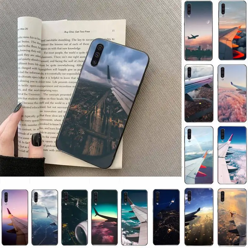Крылья самолета в небе чехол для телефона Samsung Galaxy a50 A30S A50S a71 70 a10 Чехол samsung a51