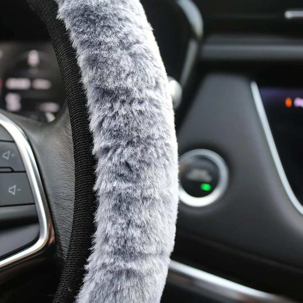 Универсальный мягкий очаровательный теплый плюшевый костюм чехол на руль