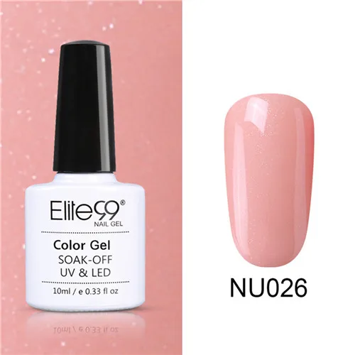 NU026 Elite99 Гель-лак для ногтей, 10 мл, гель телесного цвета, базовый гель, гибридный гвоздь, блестящий Гель-лак для лаки для ногтей - Цвет: NU026