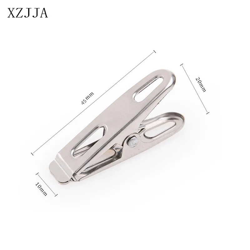 XZJJA 10-50 шт. Нержавеющая сталь зажимы для белья полотенце для занятий на открытом воздухе зажимы для простыней на кровать бельевые прищепки ветрозащитные носки маленькие металлические сушки колышки