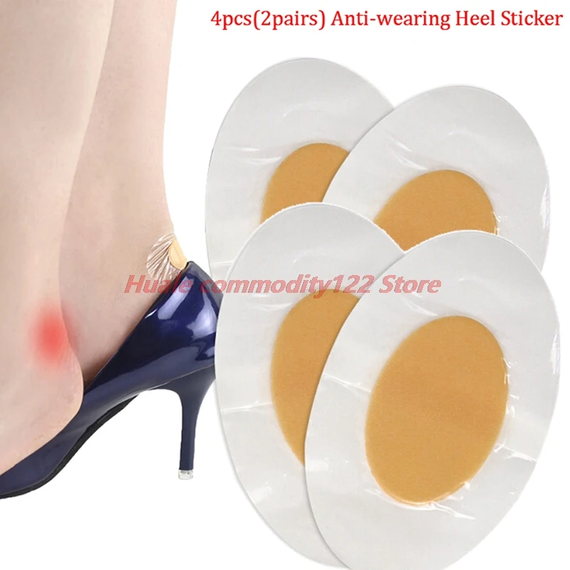 

Hot 4PCS Anti-wearing Heel Sticker Adhesive Hydrocolloid Gel Blister Plaster Pedicure Patch Gel Soft Heel Shoes Sticker