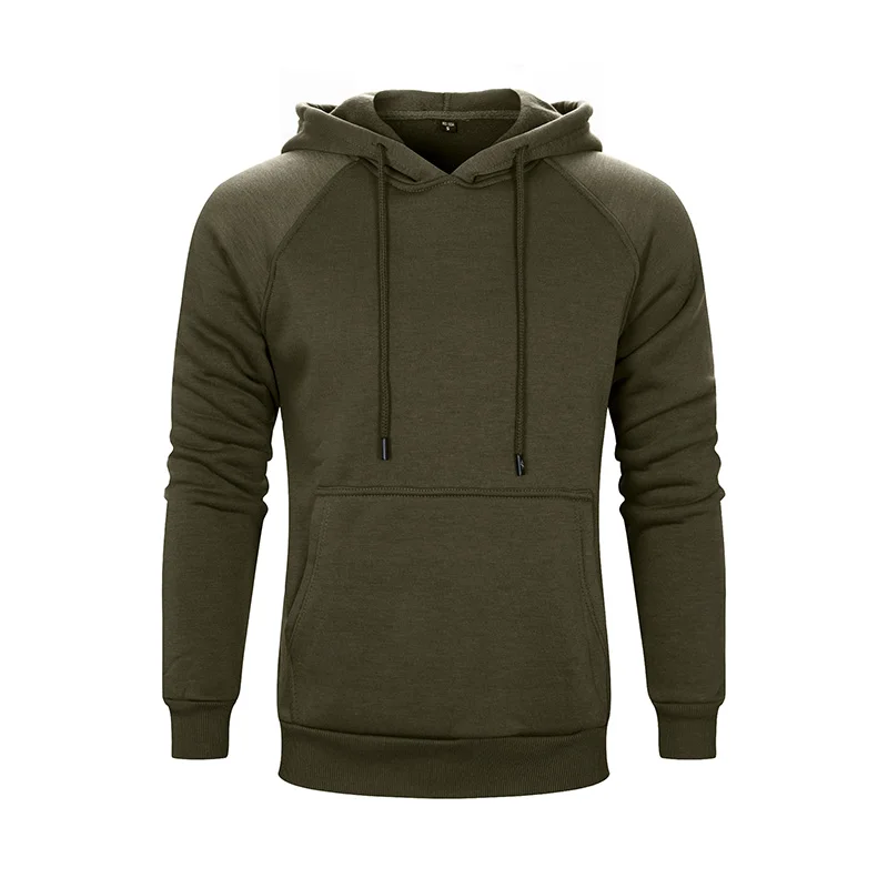 Army Green WY18 Толстые толстовки мужские весенние модные повседневные одноцветные флисовые толстовки для мужчин/wo мужские толстовки с капюшоном на молнии - Цвет: Army Green WY18