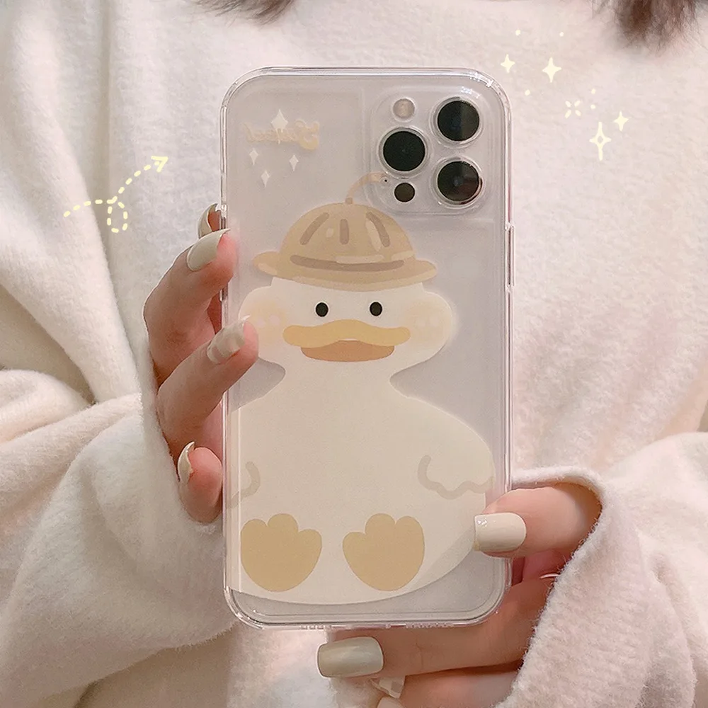 

Cartoon Duck Case For iPhone 13 13mini 13Pro 13ProMax 12 12mini 12Pro 12ProMax 11 11Pro 11ProMax 7 8 7Plus 8Plus X XS XSMAX XR