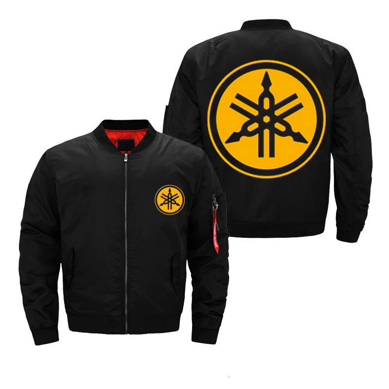 New Men Bomber Jacket Army Military Flight Pilot Jackets Print Logo Waterproof Coat Autumn fashion padded Outerwear dropship | Мужская