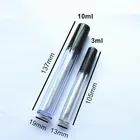Высокое качество 50 шт.лот 3 мл 10 мл пластиковый пузырек для блеска для губ маленькая губная помада с герметичное внутренний образец контейнер для косметики 