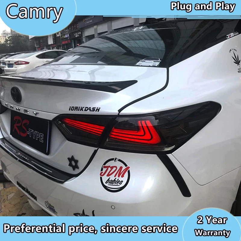 Автомобиль Стайлинг светодиодный задний светильник для Toyota Camry 2018 2019