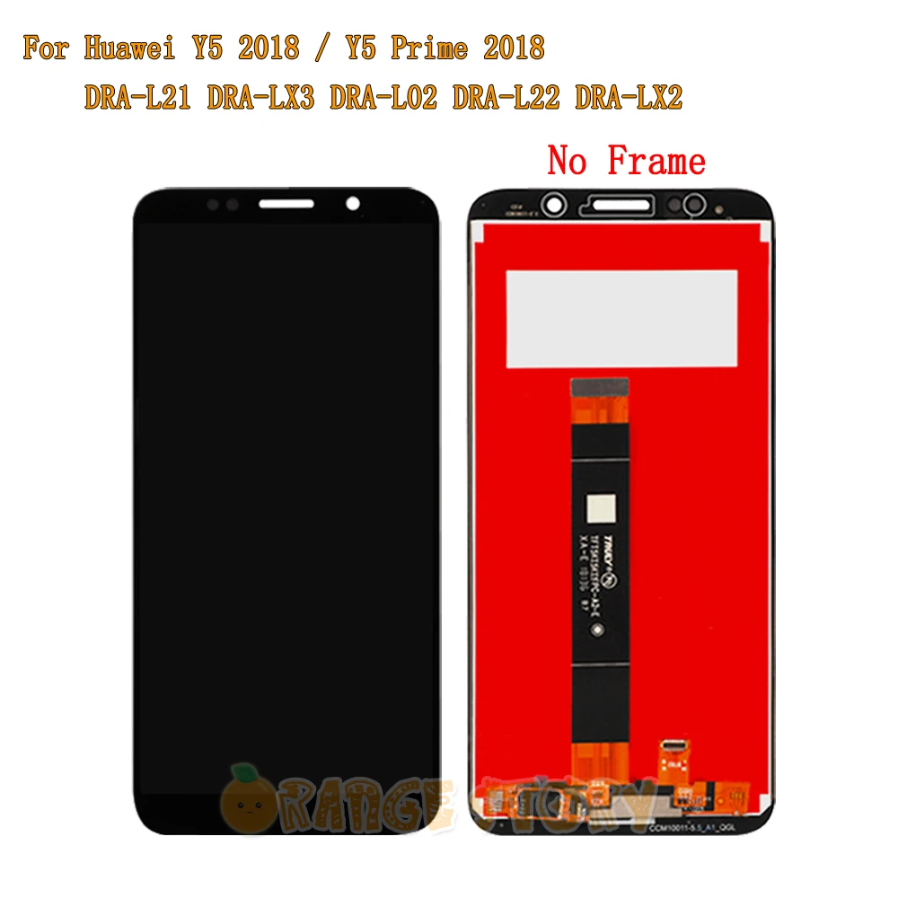 5,4" для huawei Y5 Prime DRA-LX2 Полный ЖК-дисплей сенсорный экран сенсор стеклянная рамка для Y5 DRA-L21 DRA-L01 ЖК-экран