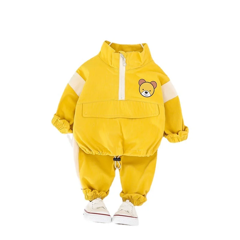 

Fashion New Spring Autumn Children Clothes Baby Boys Girls T Shirt Pants 2Pcs/sets Kids Infant Costume Toddler Cartoon Tracksuit