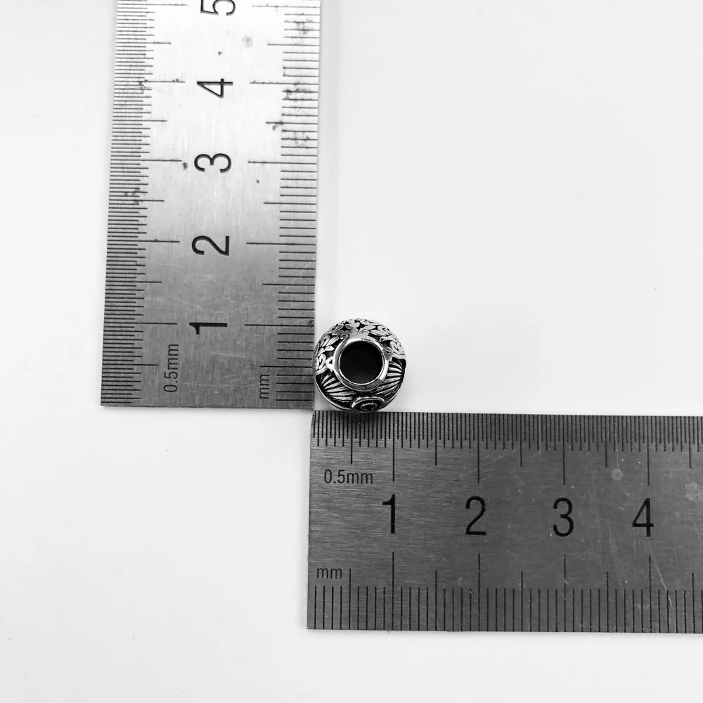 Почерневшие бусины дерева новинка зимы 2019 Стерлинговое Серебро 925 пробы баланс