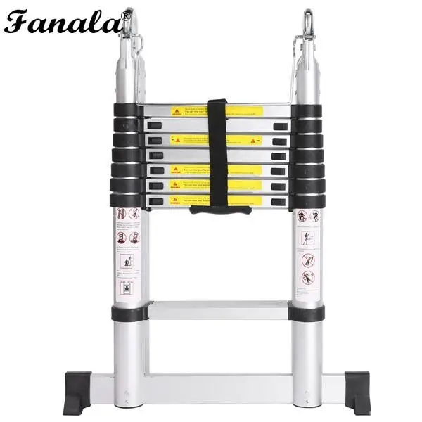 2 5 м лестница Выдвижная складная алюминиевая елочка телескопическая удлинение