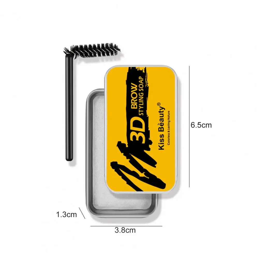 

10g Eyebrow Soap Kit Colorless Long Lasting Anti-collapsing Styling Pomade Eyebrow Soap Kit for Girl