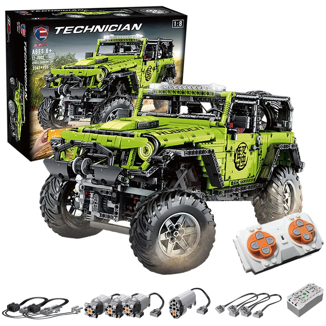 

J902 Motor Module For 2343Pcs MOC 1:8 Static Version Off-Road Vehicle Building Blocks