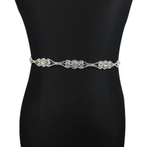 Bridal Belt 16Silver Стразы, свадебный пояс, розовый, золотистый, серебристый, цвета алмаза, кристалл, свадебный пояс для свадебного платья, свадебное украшение - Цвет: Bridal Belt 16Silver