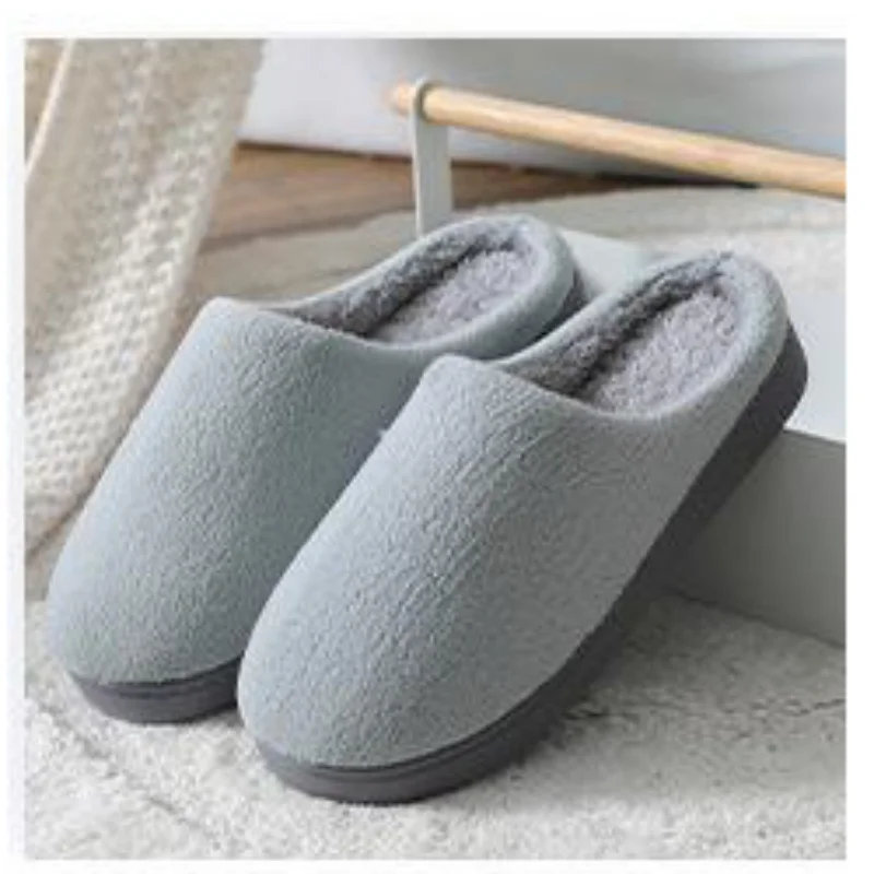 

Winter/Spring Indoor Women Slippers House Plush Soft Cotton Slippers Non-slip Floor Shoes Home Slippers Women Slides For Bedroom