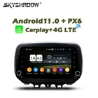 Автомобильный беспроводной DVD-плеер Carplay PX6, Android 11,0, 64 ГБ + 4 Гб, LTE, GPS, RDS, радио, Wi-Fi, Bluetooth, 720P, для Hyundai IX35, Tucson 2018 2019