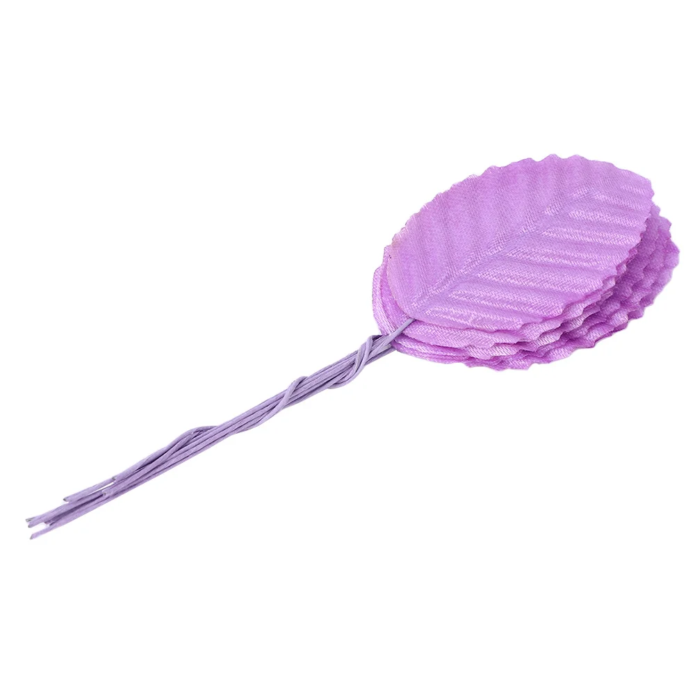 30 шт. мини нейлоновые шелковые листья в форме листа искусственные цветы для