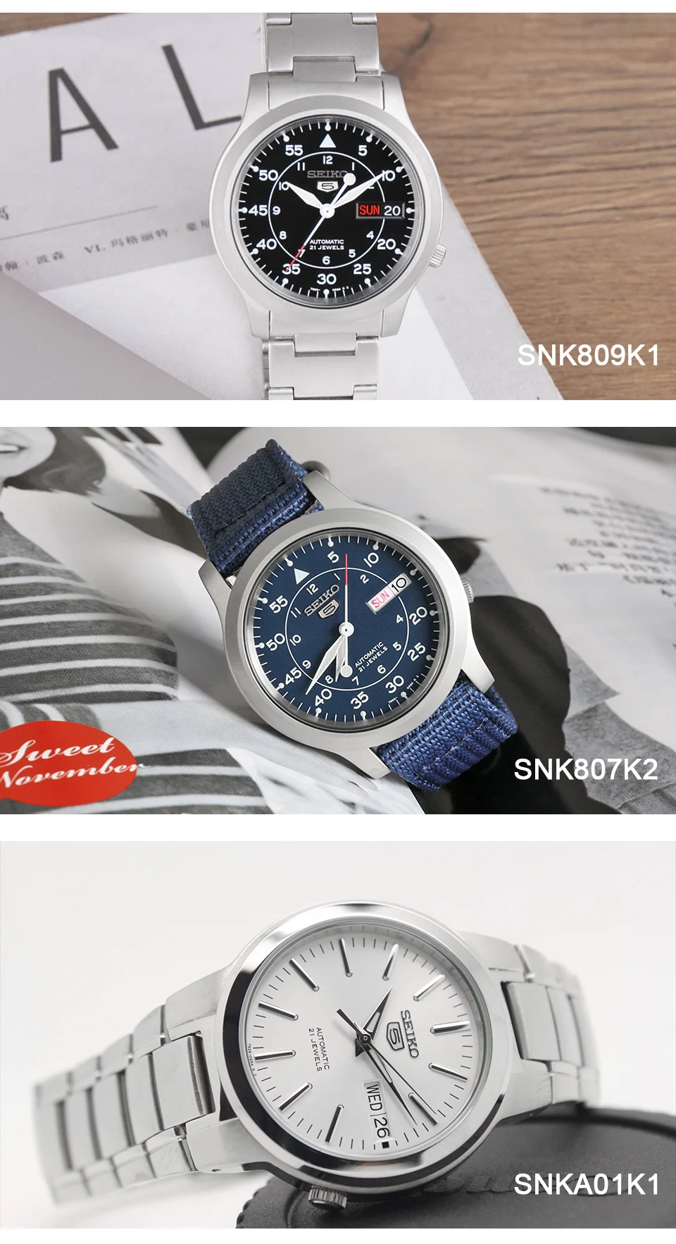 Seiko часы мужские 5 автоматические часы люксовый бренд водонепроницаемые спортивные мужские часы набор мужские часы водонепроницаемые часы relogio masculino