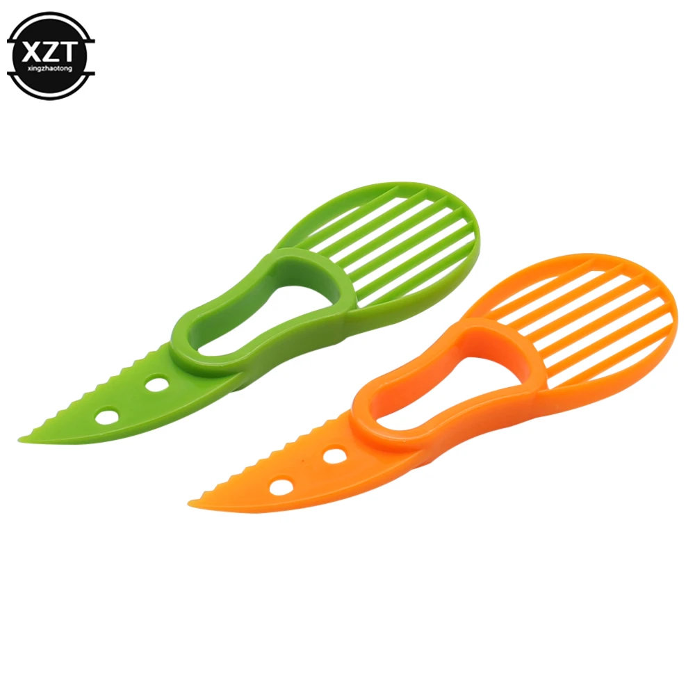 3 в 1 нож для авокадо пластиковый Овощечистка питайя киви ягоды фрукты слайсер