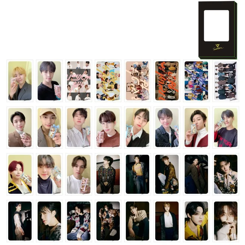 32 шт./компл. Kpop бродячие Детские ломо-карты Seventeen 2020 TREASURE IZONE получили 7 фотокарт