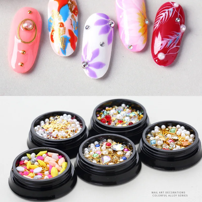 3D Rhinestone Mixed Decoration Irregular Nail Accesories Shining Crystal Diamond DIY Design For Art | Красота и здоровье