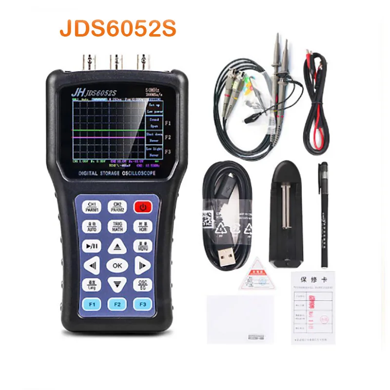 Мультиметр JINHAN JDS6052S осциллоскоп о цифровое хранилище осциллограф 2 канала 50 МГц