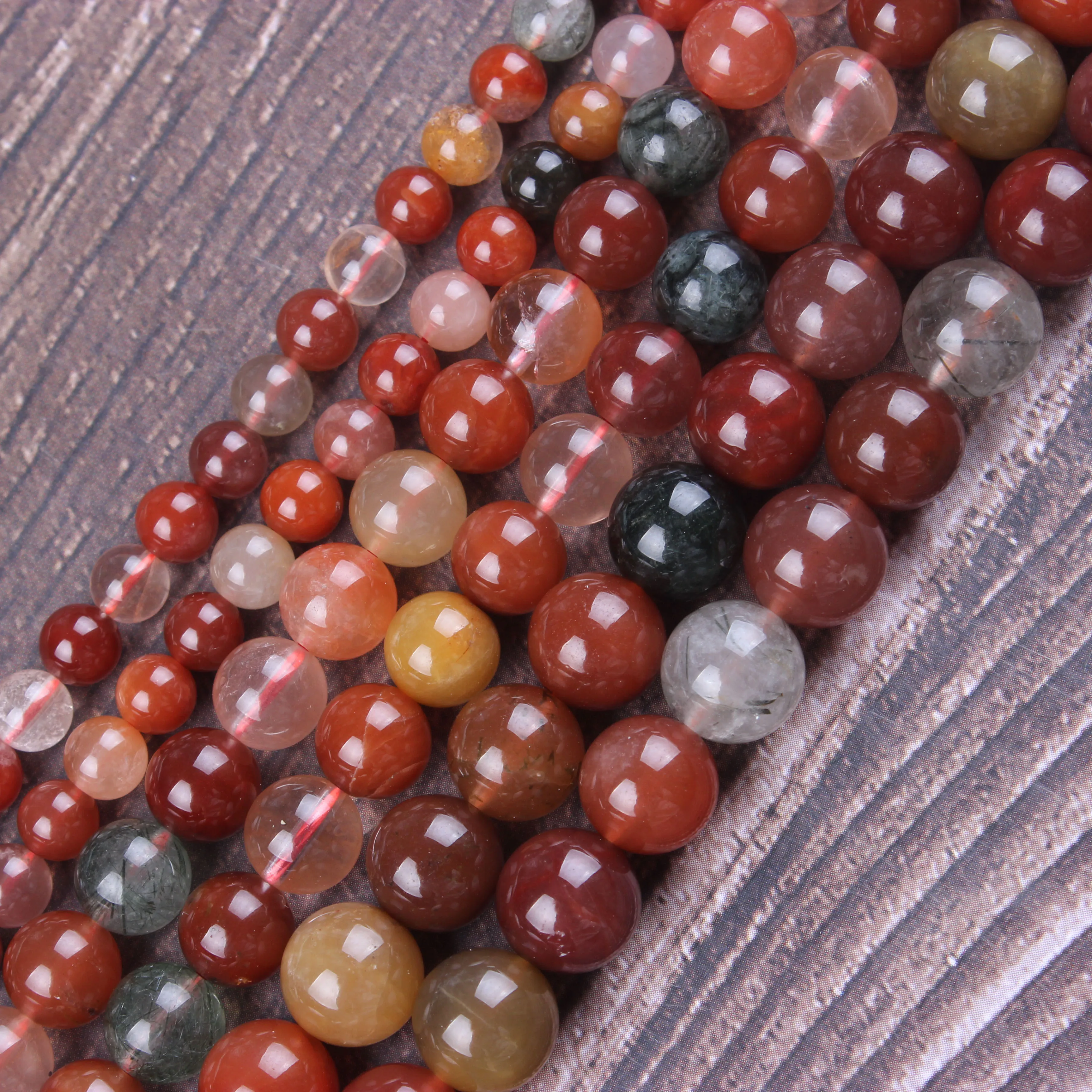 

Fashion jewelry 6 / 8 / 10mm natural gem beads fulushou loose beads DIY men and women Bracelet accessories