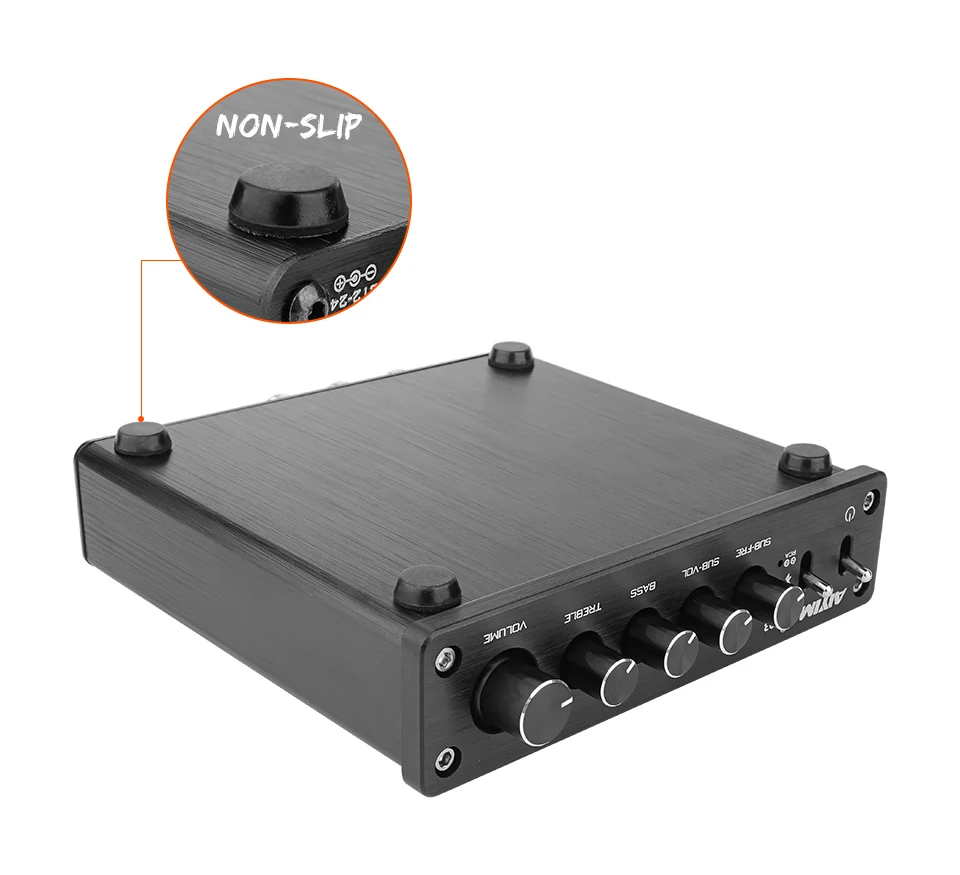 AIYIMA TPA3116 усилитель сабвуфера аудио Bluetooth усилитель звука 2,1 50Wx2+ 100 Вт HiFi TPA3116D2 цифровой усилитель мощности дома
