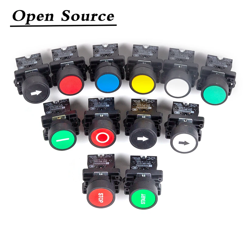 22 мм XB2 EA Пластик кнопочный переключатель вкл./выкл черный/белый цвет стрелка 10A/415V