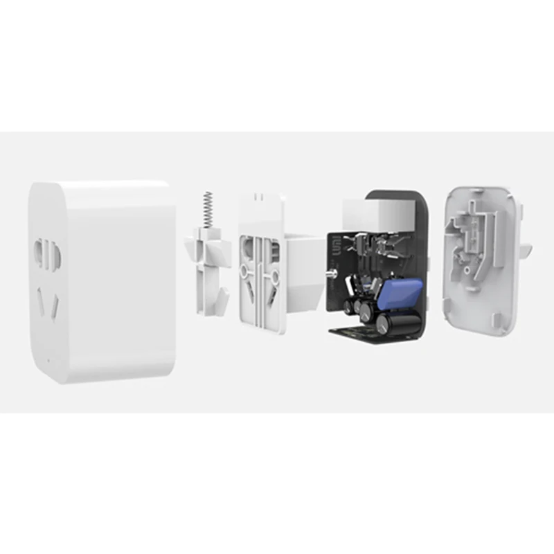 Смарт-розетка Xiaomi Mi с Wi-Fi 2 штекера bluetooth шлюз переходник дистанционным