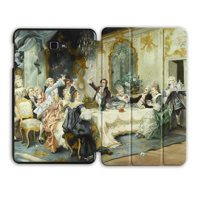 SS15 Чехол MTT с масляным рисунком для samsung Galaxy Tab A6, 10,1 дюймов, SM-T580, T585, магнитный откидной Чехол-подставка из искусственной кожи, чехол для планшета, Fundas - Цвет: SS15