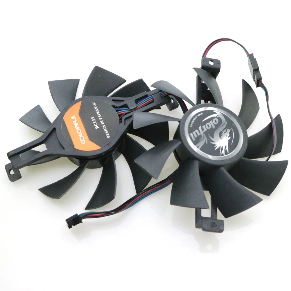 12V VGA Fan For iGame GTX1050TI GTX950 GTX960 GTX970 Graphics Card Cooling 4Wire 4Pin | Fans &