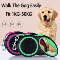 3m5m8m dog leash for small big dogs retractable dog leash automatic flexible dog puppy cat traction rope belt pet products